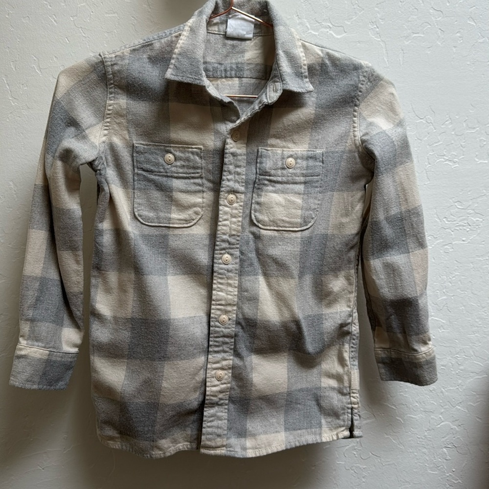 Gap kids flannel long sleeve button down boy 5